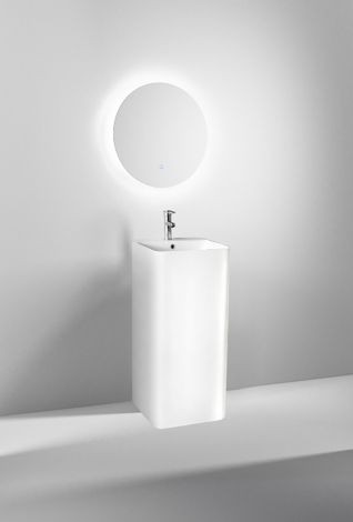 LAVATORIO BRANCO ARTIFICIAL STONE RSH15W PASTATOMA KRIAUKLĖ 42x41x86 cm 